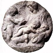 Michelangelo Buonarroti Madonna and Child with the Infant Baptist oil painting artist